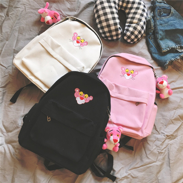 Rucsac de dama in trei culori cu broderie si accesoriu