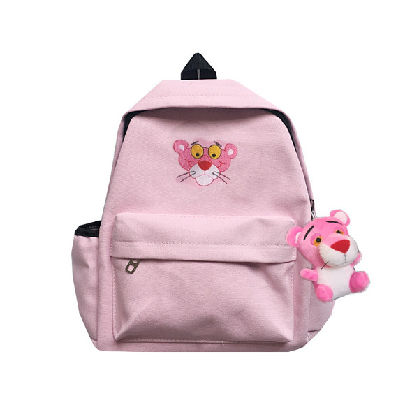 Rucsac de dama in trei culori cu broderie si accesoriu