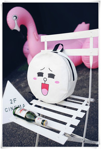 Γυναικείο σακίδιο σε στρογγυλό σχήμα σε τρία χρώματα