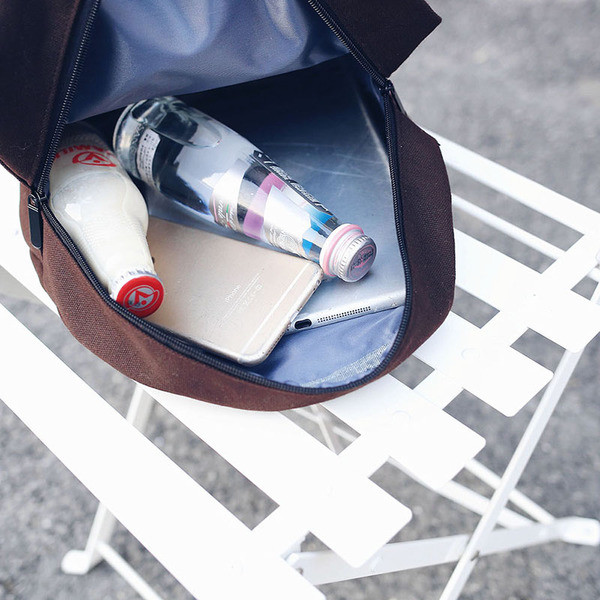 Γυναικείο σακίδιο σε στρογγυλό σχήμα σε τρία χρώματα