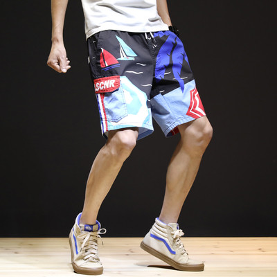 Pantaloni scurți casual de vară cu buzunare laterale potrivite pentru plajă