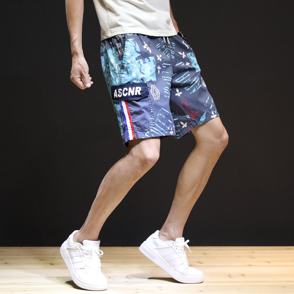 Pantaloni scurți casual de vară cu buzunare laterale potrivite pentru plajă