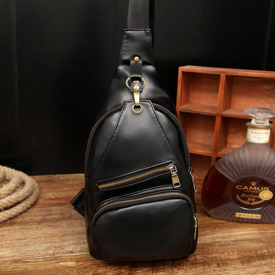 Geanta de umar mic pentru barbati cu buzunare din piele ecologica in 3 culori