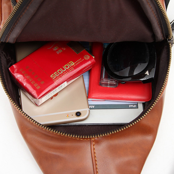 Geanta de umar mic pentru barbati cu buzunare din piele ecologica in 3 culori