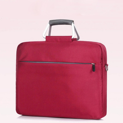 Τσάντα για φορητούς υπολογιστές σε δύο χρώματα με εξωτερική τσέπη