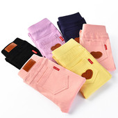 Pantaloni casual pentru copii pentru o fata in culori diferite - doua modele