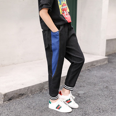 Pantaloni sport copii pentru baieti cu margine laterala