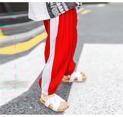 Pantaloni moderni pentru copii pentru o fată în mai multe culori - un model larg