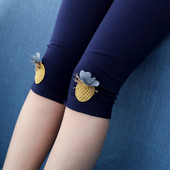 Jambiere copii pentru fata in doua culori cu decor 3D