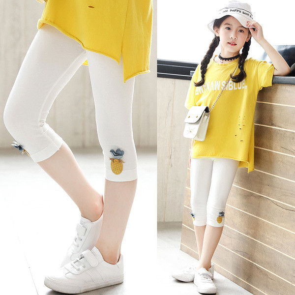 Jambiere copii pentru fata in doua culori cu decor 3D