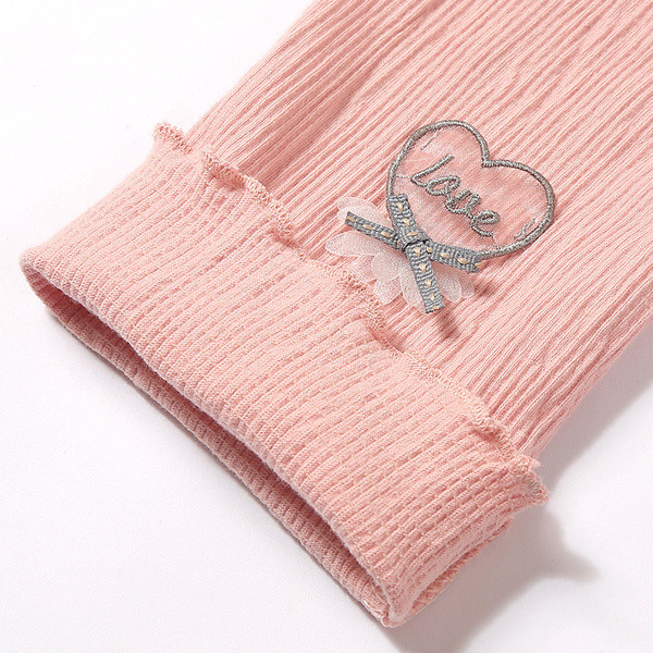 Jambiere lungi pentru copii pentru fata cu decor in trei culori