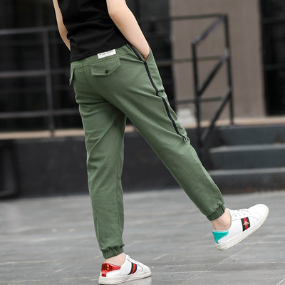 Pantaloni sport si casual pentru copii cu buzunare la spate imitatie in trei culori