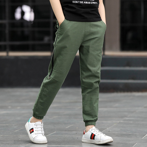 Pantaloni sport si casual pentru copii cu buzunare la spate imitatie in trei culori