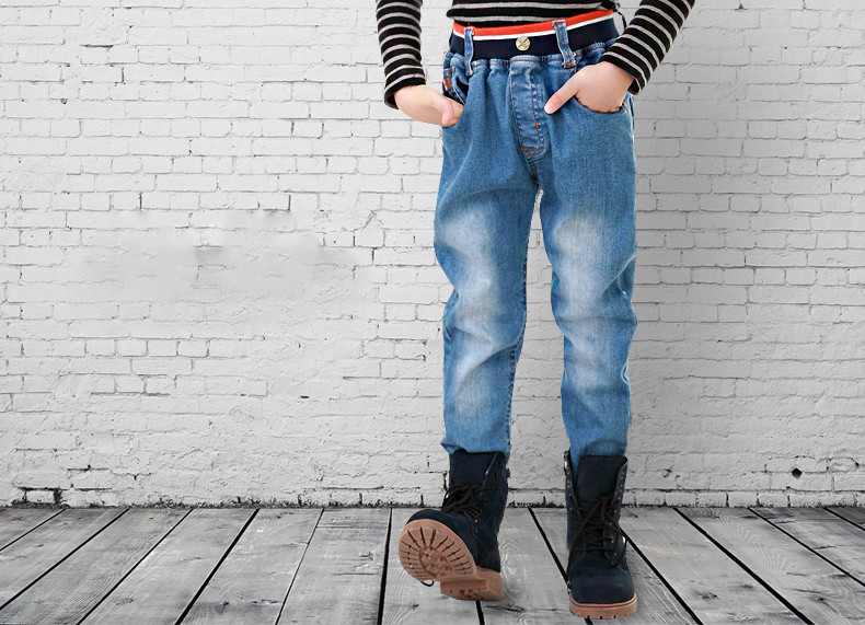 Blugi pentru copii cu talie elastica