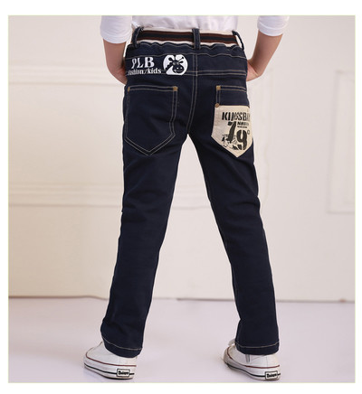 Blugi casual pentru copii cu inscripție