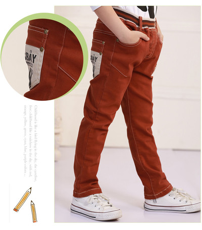 Blugi casual pentru copii cu inscripție