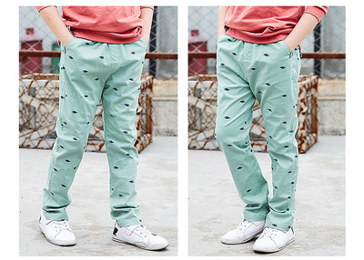 Pantaloni copii in mai multe culori cu imprimeu