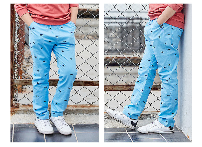 Pantaloni copii in mai multe culori cu imprimeu