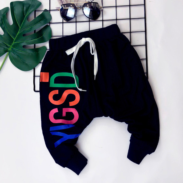 Pantaloni de vara copii model lat cu inscriptie