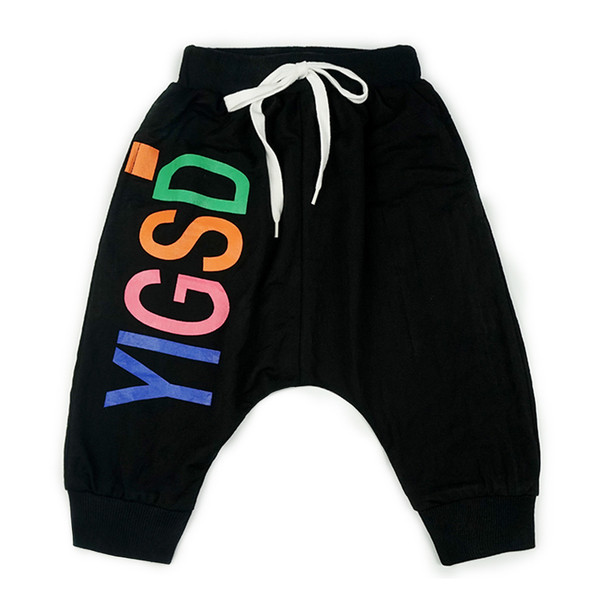 Pantaloni de vara copii model lat cu inscriptie