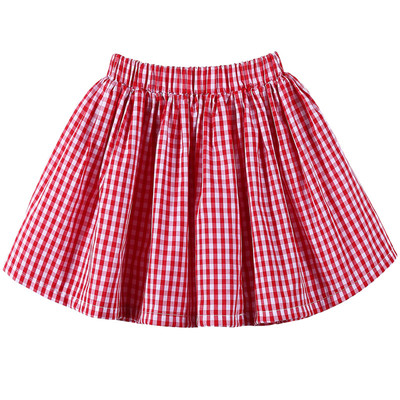 Fusta plisata pentru copii pentru fete in negru si rosu