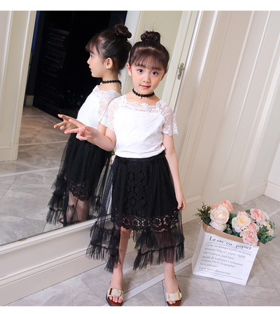 Rochie eterica pentru copii cu tul pentru fete in doua modele