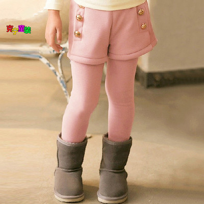 Jambiere pentru copii pentru o fată cu pantaloni scurți în trei culori