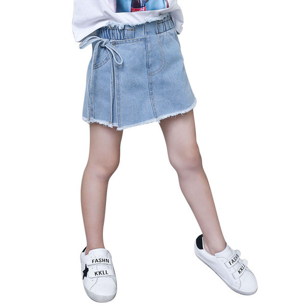 Pantaloni moderni pentru copii tip fusta denim