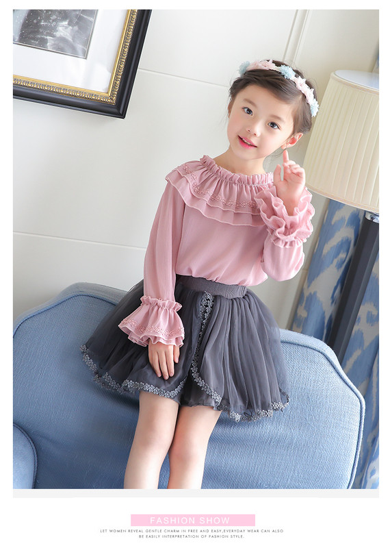 Fusta elastica pentru copii cu tul