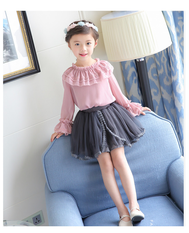 Fusta elastica pentru copii cu tul