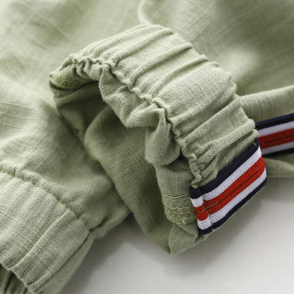 Pantaloni de vara copii 9/10 cu talie elastica inalta