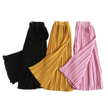 Модерен панталон за момиче в три цвята-широк модел