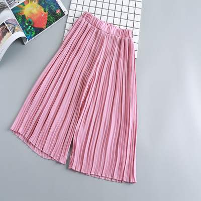 Pantaloni la modă pentru o fată în trei culori-model lat