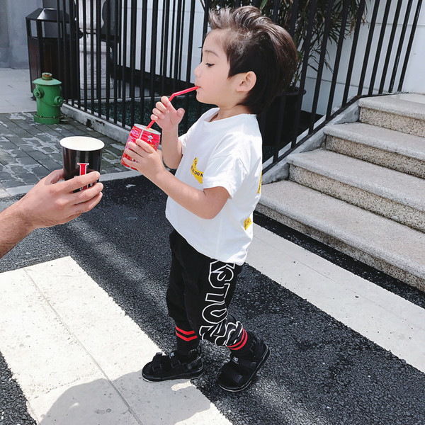 Pantaloni sport și casual pentru copii în mai multe culori cu inscripție