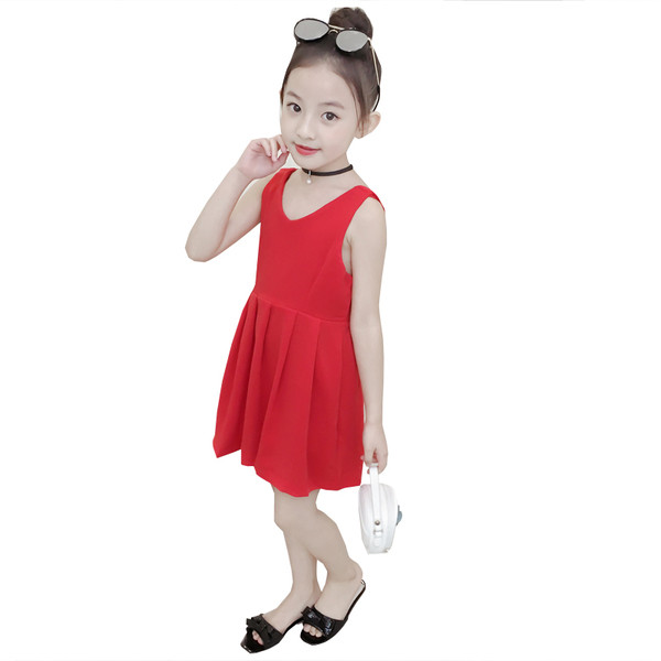 Rochie eleganta pentru copii cu spate decupat si panglica in doua modele