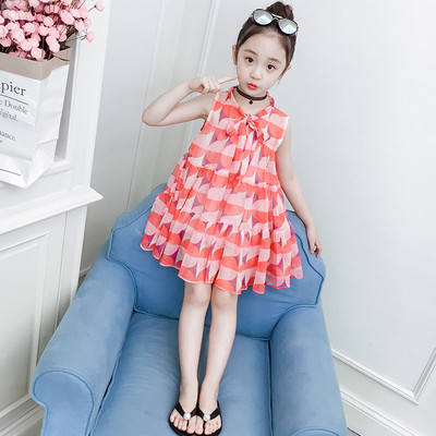 Rochie colorata decupata pentru copii in doua culori