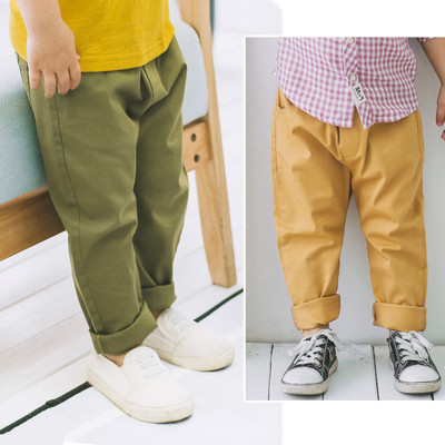 Детски изчистени панталони подходящи за ежедневие в три цвята