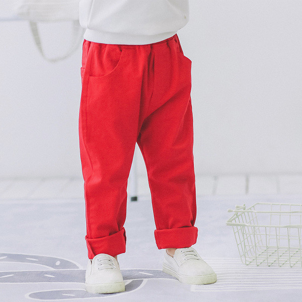 Pantaloni curați pentru copii, potriviti pentru utilizarea de zi cu zi, în trei culori