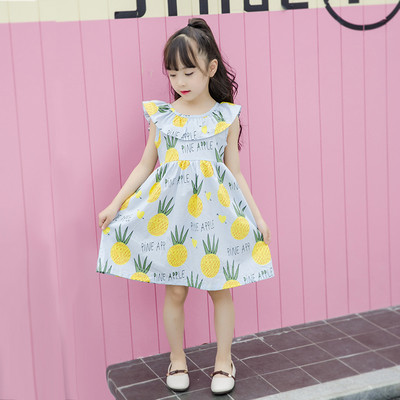 Rochie moderna pentru fete cu aplicatie si panglica pe spate in doua culori