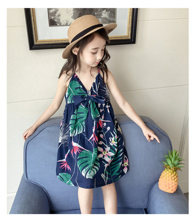 Παιδικό καλοκαιρινό φόρεμα με floral μοτίβα