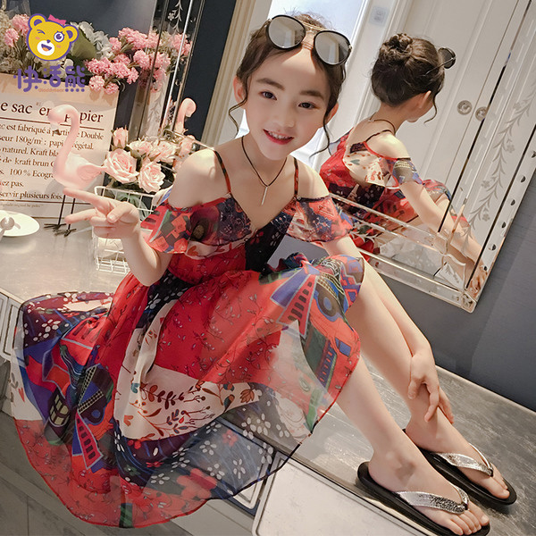 Rochie de vara pentru copii cu aplicatie