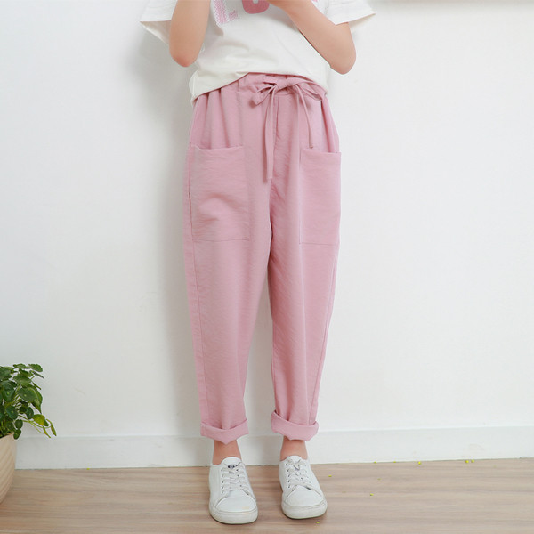 Pantaloni casual copii pentru o fata in doua culori-model lat