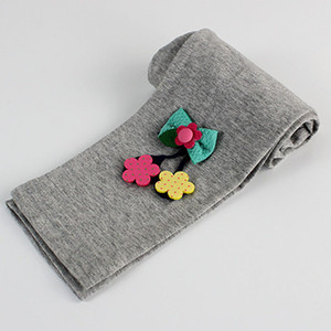 Jambiere pentru copii pentru fata cu decor 3D in trei culori