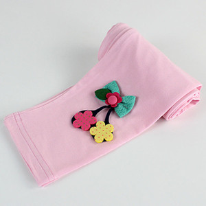 Jambiere pentru copii pentru fata cu decor 3D in trei culori