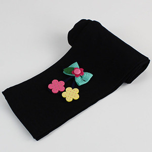 Jambiere pentru copii pentru fata cu decor 3D in trei culori