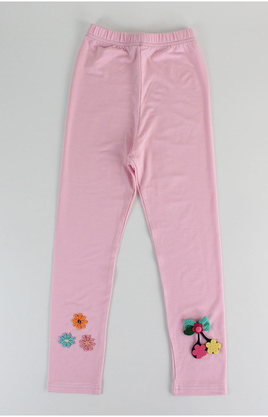 Jambiere pentru copii pentru fata cu decor 3D in trei culori