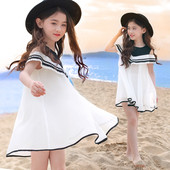 Rochie de vara pentru copii decupata in trei culori