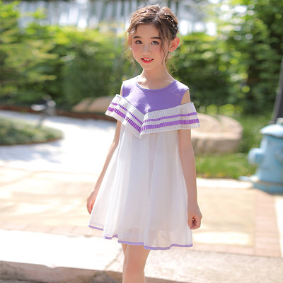 Rochie de vara pentru copii decupata in trei culori