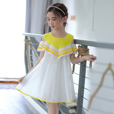 Rochie de vara pentru copii decupata in trei culori