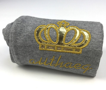 Pana pentru copii cu broderie in trei culori